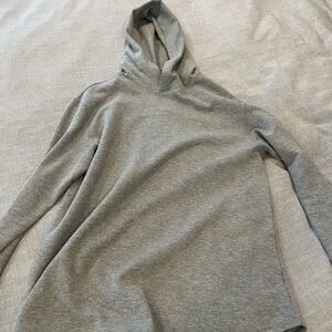 BYLT Thermal Hooded Drop-Cut Long Sleeve Shirt Men's Medium Heather Grey EUC